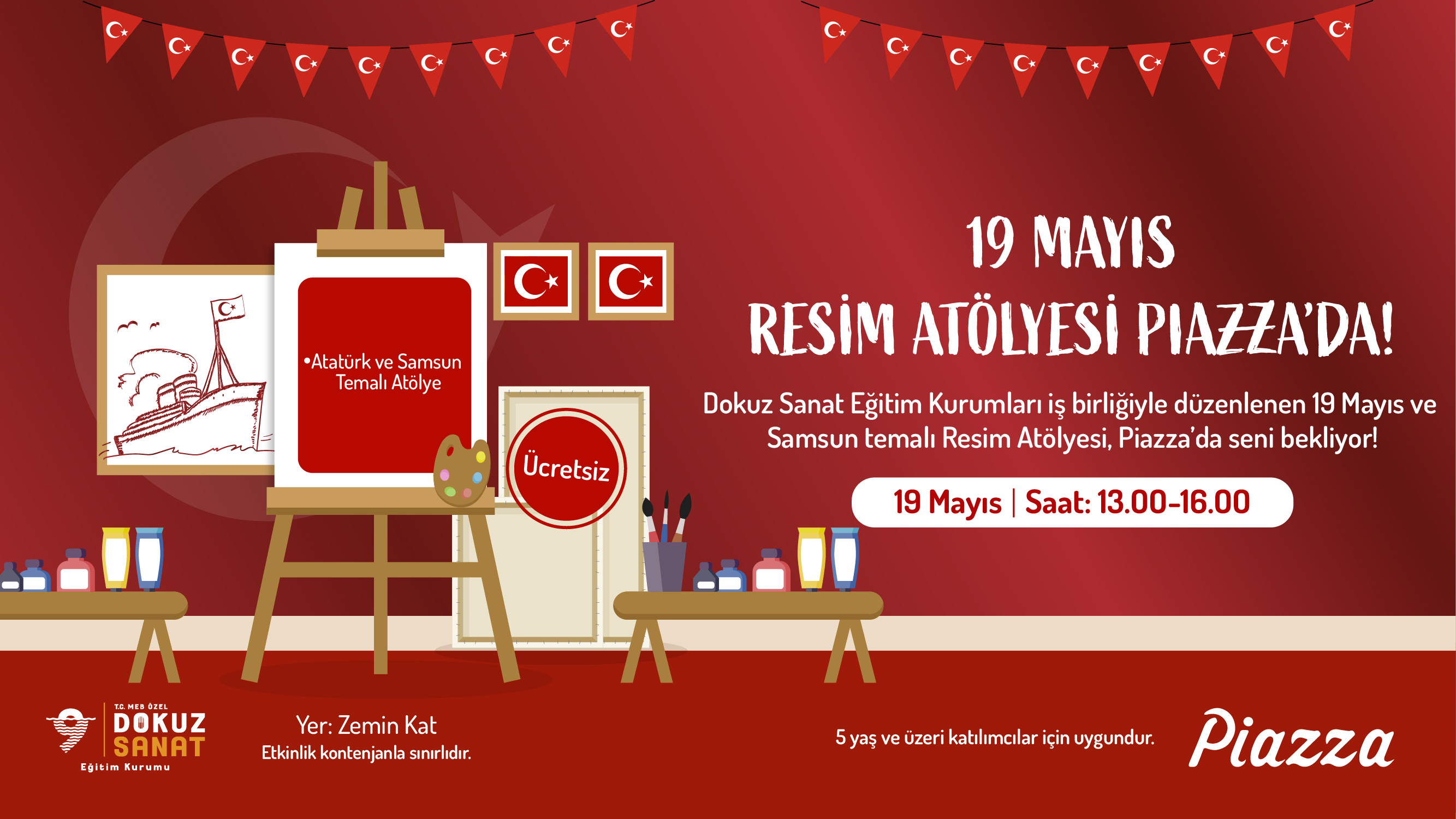 19 Mayıs Resim Atölyesi Piazza'da